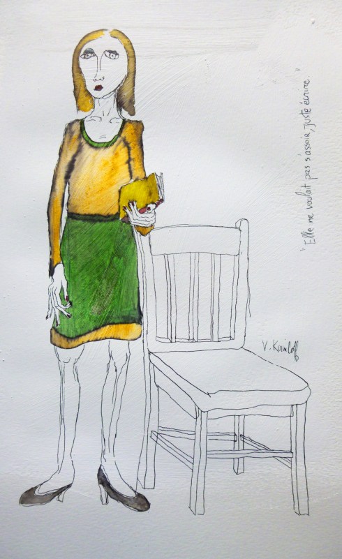 Elle Ne Voulait Pas S'assoir, Juste Ecrire