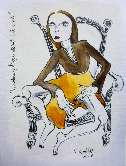 Les Postures Grotesques Etaient À La Mode