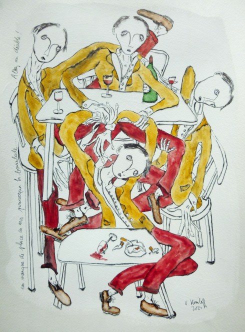 Un Manque De Place En Moi Provoqua La Bousculade... Allez Au Diable !