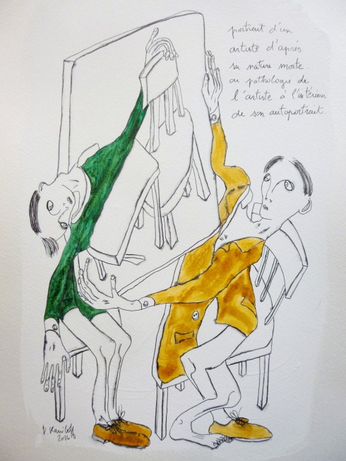 Portrait D'un Artiste D'après Sa Nature Morte Ou Pathologie De L'artiste À L'intérieur De Son Autoportrait