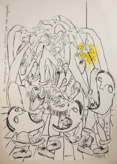 Les Mangeurs D'âmes Eclairés Par Une Ampoule