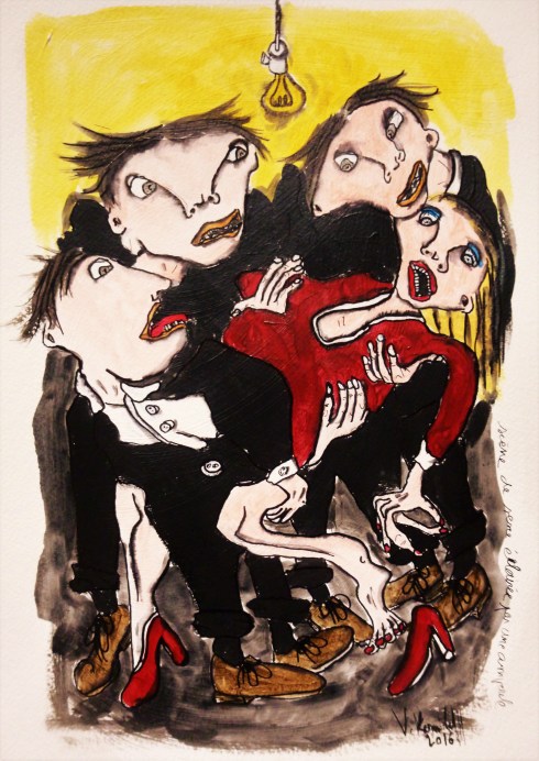 Scène De Sexe Eclairée Par Une Ampoule